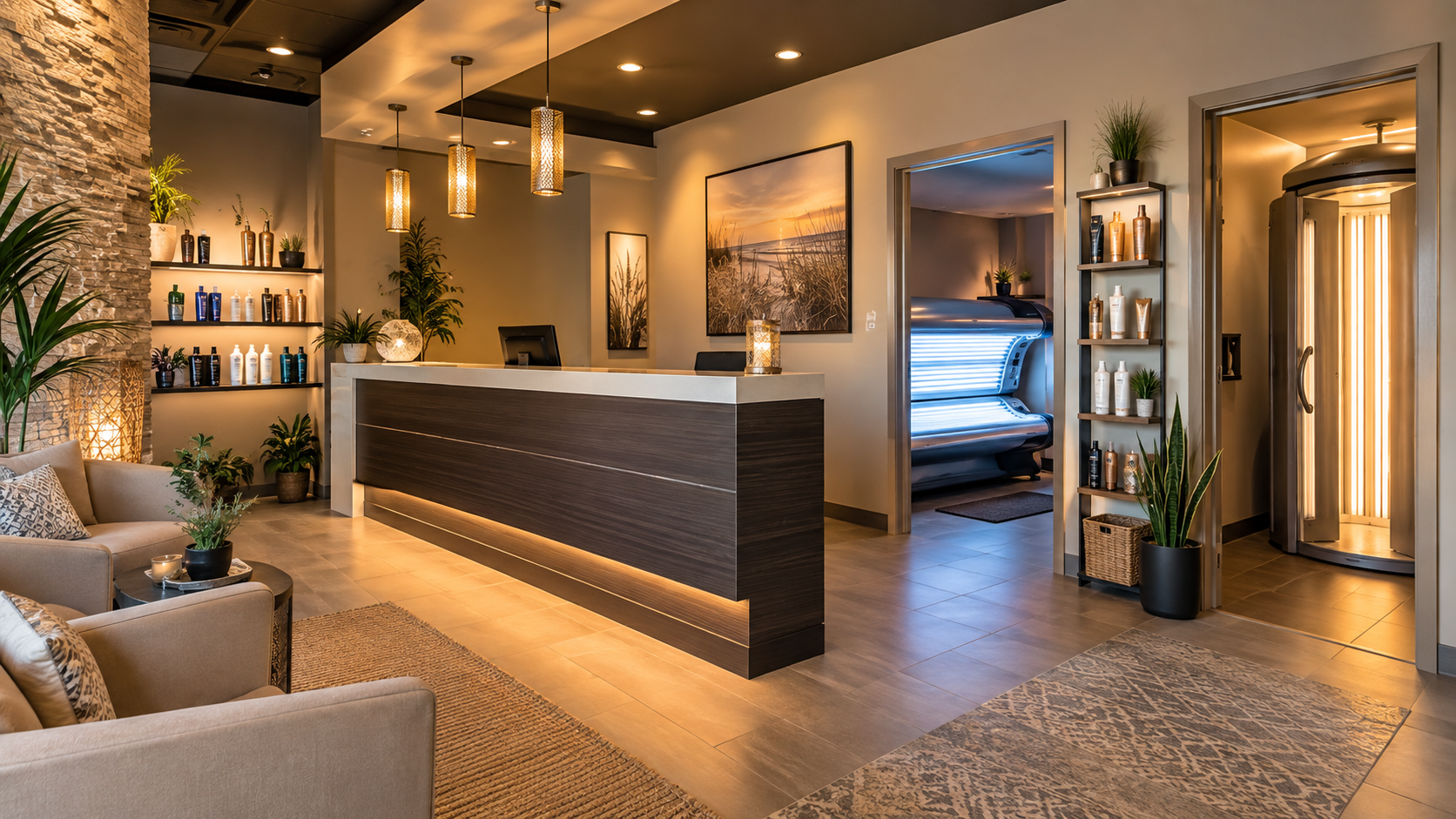 Turnkey Tanning Salon with Premium Equipment
